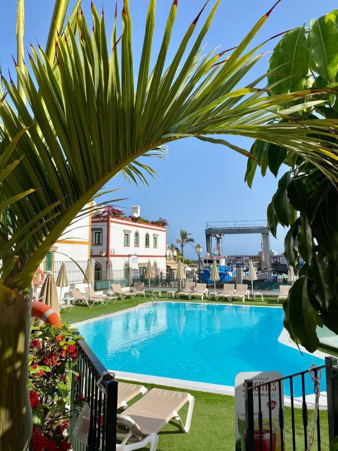 Billy'S Marina 360 With Pool Access Apartment Puerto De Mogan Bagian luar foto